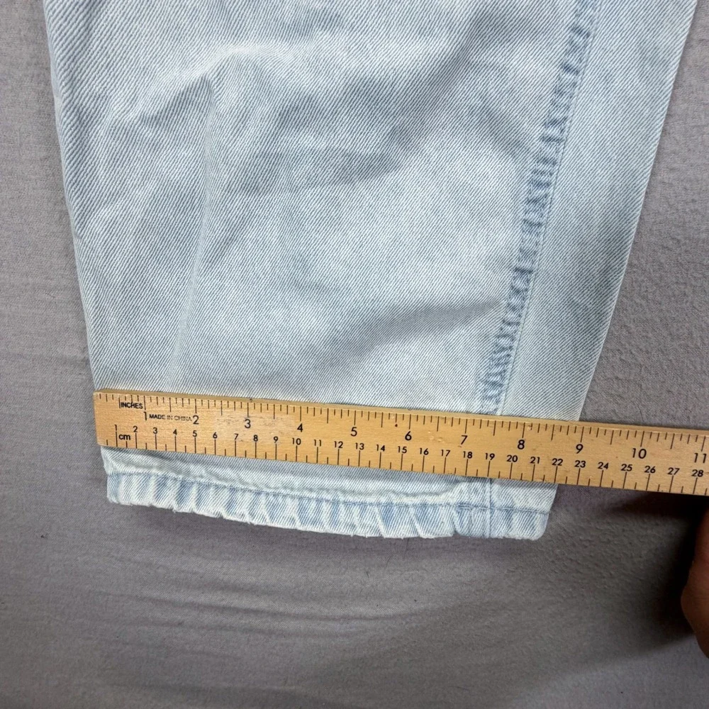 Justice Jeans Kids Size 16 Good Light Blue Bazooka Ring Pop Graphic Straight Leg